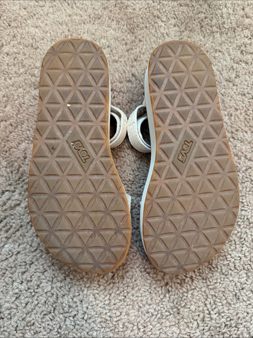 Teva midform cream leather sandals - 7 - Picture 6 of 7